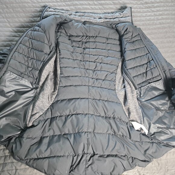 Lululemon Fluff Off Jacket - 6 Black / Heathered Herringbone Heathered Black - Picture 6 of 8